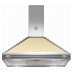 Hota decorativa Bertazzoni Heritage K100HERVIA, 100 cm,1 motor, 800 m3/h, inox / visiniu