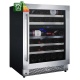 Vitrina de vinuri Nevada Concept NW76D-SL, 76 sticle, Negru/inox Vitrina de vinuri Nevada Concept NW76D-SL, 76 sticle, Negru/inox