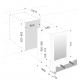 Vitrina de vinuri Nevada Concept NW54S-SL, 54 sticle, Negru/inox
