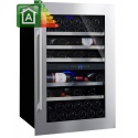 Vitrina de vinuri Nevada Concept NW59D-SSL, 59 sticle, Negru/inox