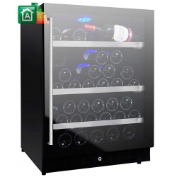 Racitor de vinuri Caso WineMaster Touch A one, 44 sticle, 117 W, negru/otel inoxidabil