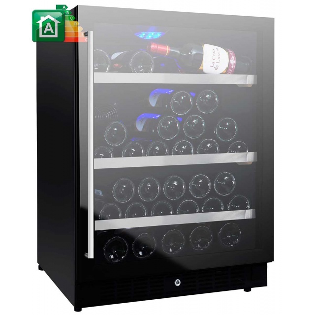 Racitor de vinuri Caso WineMaster Touch A one, 44 sticle, 117 W, negru/otel inoxidabil