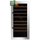 Vitrina de vinuri incorporabila Nevada Concept NW89D-FG, 89 sticle, doua zone, Negru