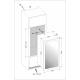Vitrina de vinuri incorporabila Nevada Concept NW89D-FG, 89 sticle, doua zone, Negru