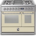 Aragaz Lofra RBI66MFT/CI, 60x60 cm, gaz, 4 arzatoare, grill, aprindere electronica, timer, crem