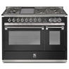 Aragaz Steel Ascot A12FF, 120X66cm, 7 arzatoare, 2 cuptoare, timer, aprindere electronica, mov