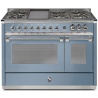 Aragaz Steel Ascot A12FF, 120X66cm, 7 arzatoare, 2 cuptoare, timer, aprindere electronica, visiniu