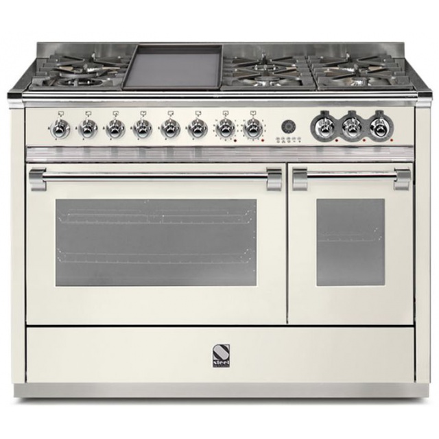 Aragaz Lofra RBI66MFT/CI, 60x60 cm, gaz, 4 arzatoare, grill, aprindere electronica, timer, crem