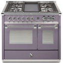 Aragaz Steel Ascot A10FF 100X66cm, 6 arzatoare, 2 cuptoare, timer, aprindere electronica, mov
