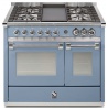Aragaz Steel Ascot A10FF, 100X66cm, 6 arzatoare, 2 cuptoare, timer, aprindere electronica, visiniu