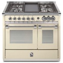 Aragaz Lofra RBI66MFT/CI, 60x60 cm, gaz, 4 arzatoare, grill, aprindere electronica, timer, crem