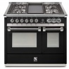 Aragaz Steel Ascot A10FF, 100X66cm, 6 arzatoare, 2 cuptoare, timer, aprindere electronica, crem
