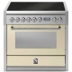 Aragaz Steel Genesi, 90X60cm, 6 arzatoare, cuptor electric multifunctional, timer, aprindere electronica, celeste