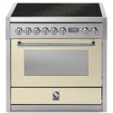 Aragaz Steel Genesi GQ9S 90X60cm, 6 arzatoare, cuptor electric multifunctional, timer, aprindere electronica, crem