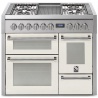Aragaz Steel Genesi G10FFF, 100X60cm, 6 arzatoare, 3 cuptoare, timer, aprindere electronica, negru