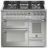 Aragaz Steel Genesi G10FFF, 100X60cm, 6 arzatoare, 3 cuptoare, timer, aprindere electronica, celeste