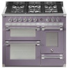 Aragaz Steel Ascot A10FFF, 100X60cm, 6 arzatoare, 3 cuptoare, timer, aprindere electronica, inox