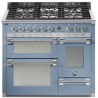 Aragaz Steel Ascot A10FFF, 100X60cm, 6 arzatoare, 3 cuptoare, timer, aprindere electronica, visiniu
