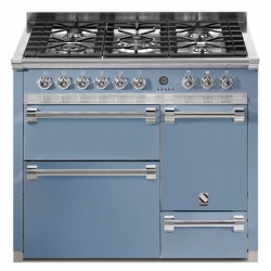 Aragaz Steel Ascot A10FFF-D, 100X60cm, 6 arzatoare, 3 cuptoare, timer, aprindere electronica, usa solida, visiniu