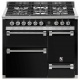 Aragaz Steel Ascot A10FFF-D, 100X60cm, 6 arzatoare, 3 cuptoare, timer, aprindere electronica, usa solida, crem