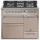 Aragaz Steel Ascot A10FFF-D, 100X60cm, 6 arzatoare, 3 cuptoare, timer, aprindere electronica, usa solida, crem inchis