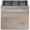 Aragaz Steel Ascot A10FFF-D 100X60cm, 6 arzatoare, 3 cuptoare, timer, aprindere electronica, usa solida, gri nisip