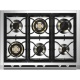 Aragaz Steel Ascot A10FFF-D, 100X60cm, 6 arzatoare, 3 cuptoare, timer, aprindere electronica, usa solida, visiniu