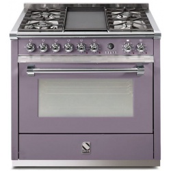 Aragaz Steel Ascot, 90X60cm, 6 arzatoare, cuptor electric multifunctional, timer, aprindere electronica, inox