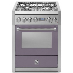 Aragaz Steel Genesi, 70X60cm, 4 arzatoare, cuptor electric multifunctional, timer, aprindere electronica, inox