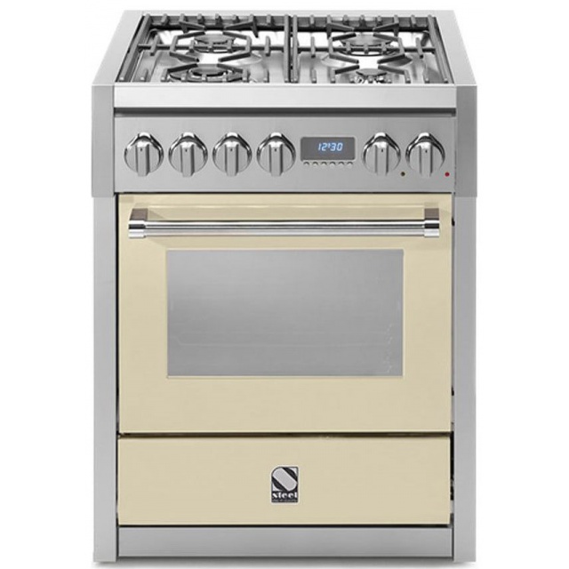 Aragaz Lofra RBI66MFT/CI, 60x60 cm, gaz, 4 arzatoare, grill, aprindere electronica, timer, crem