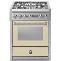 Aragaz Lofra RBI66MFT/CI, 60x60 cm, gaz, 4 arzatoare, grill, aprindere electronica, timer, crem