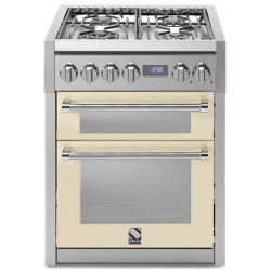 Aragaz Lofra RBI66MFT/CI, 60x60 cm, gaz, 4 arzatoare, grill, aprindere electronica, timer, crem
