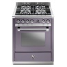 Aragaz Steel Ascot, 70X60cm, 4 arzatoare, cuptor electric multifunctional, timer, aprindere electronica, inox