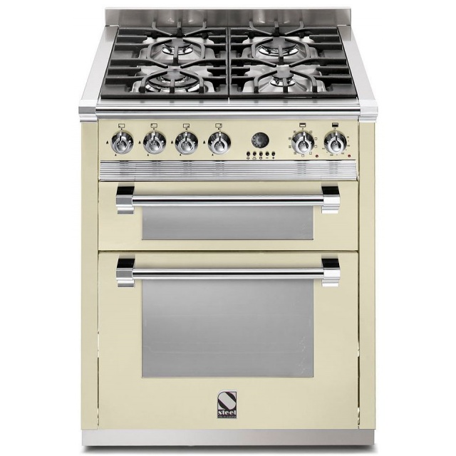 Aragaz Lofra RBI66MFT/CI, 60x60 cm, gaz, 4 arzatoare, grill, aprindere electronica, timer, crem