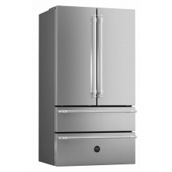 Combina Retro Bompani, Clasa A+, 415 litri, Latime 70 cm, Gri