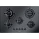 Plita incorporabila Barazza Mood, 75 cm, plita gaz, 5 arzatoare, sistem siguranta Stop-Gaz, inox