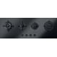 Aragaz Tecnogas P1X66M4VC, 60 cm, gaz, 4 arzatoare, grill, otel inoxidabil