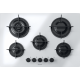 Aragaz Tecnogas P1X66M4VC, 60 cm, gaz, 4 arzatoare, grill, otel inoxidabil