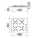 Aragaz Tecnogas P1X66M4VC, 60 cm, gaz, 4 arzatoare, grill, otel inoxidabil