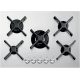 Plita incorporabila Barazza Select Plus Flat, 60 cm, plita gaz, 4 arzatoare, sistem siguranta Stop-Gaz, inox