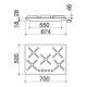 Plita incorporabila Barazza Select Plus Flat, 60 cm, plita gaz, 4 arzatoare, sistem siguranta Stop-Gaz, inox
