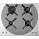 Plita incorporabila Barazza Wolo, 60 cm, plita gaz, 4 arzatoare, sistem siguranta Stop-Gaz, sticla neagra / inox