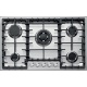 Aragaz Tecnogas P1X66M4VC, 60 cm, gaz, 4 arzatoare, grill, otel inoxidabil
