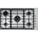 Aragaz Tecnogas P1X66M4VC, 60 cm, gaz, 4 arzatoare, grill, otel inoxidabil