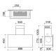 Hota decorativa Barazza Unique, 90 cm, 1 motor, 800 m3/h,3 viteze + booster, inox vintage