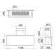 Hota decorativa Barazza Steel, 90 cm, 1 motor, 800 m3/h, 3 viteze + booster, inox