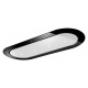 Hota de tavan incorporabila Baraldi Unika 01UNKIS120WH70, 120 cm, 700 m3/h, sticla neagra/alb
