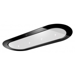 Hota design Baraldi Surf 01SUR090BL70, 90 cm, 700 m3/h, sticla neagra