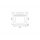 Cuptor incorporabil Bertazzoni Profesional F609PROESX, 60 cm, 76l, grill electric, convectie, inox