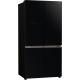 Side by Side Hitachi R-WB640VRU0 , Clasa A+, 638 Litri, 184 cm inaltime, compresor inverter, No frost, sticla neagra